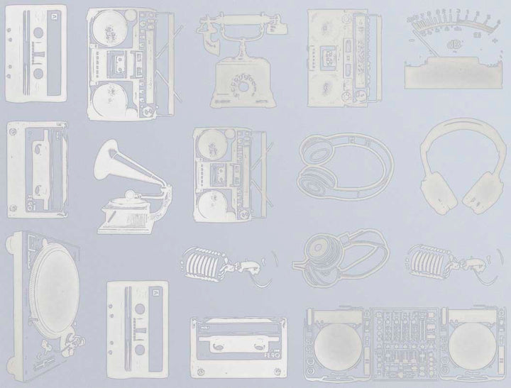 Musique rétro Décalcomanies - Céramique Cône 017 - Verre fusionné - Émail