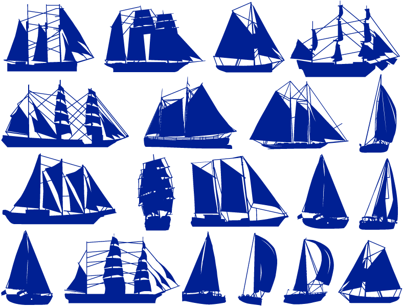 Décalcomanies Bateau à voile - Céramique Cône 017 - Verre fusionné - Émail