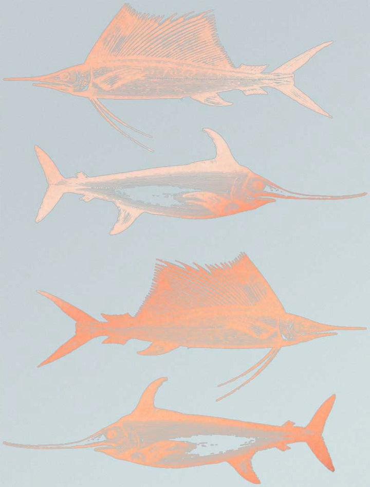 Décalcomanies Espadon voilier - Céramique Cône 017 - Fusionné - Émail