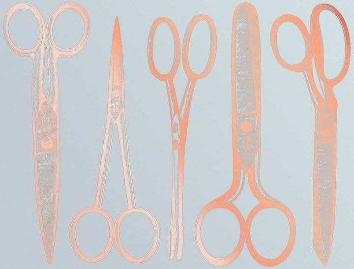 Antique Scissor Decals - Ceramic Cone 017 - Fused Glass - Enamel