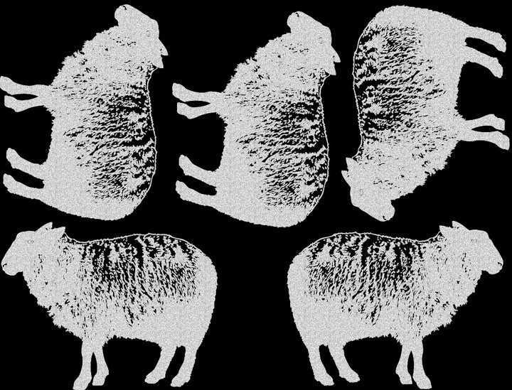 Vintage Sheep Decals - Ceramic Cone 017 - Fused Glass - Enamel