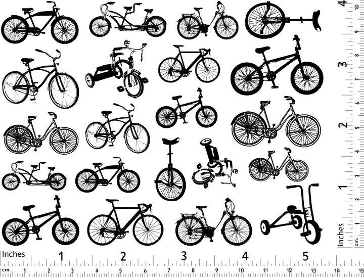 Petites Décalcomanies de vélo - Céramique Cône 017 - Verre fusionné - Émail