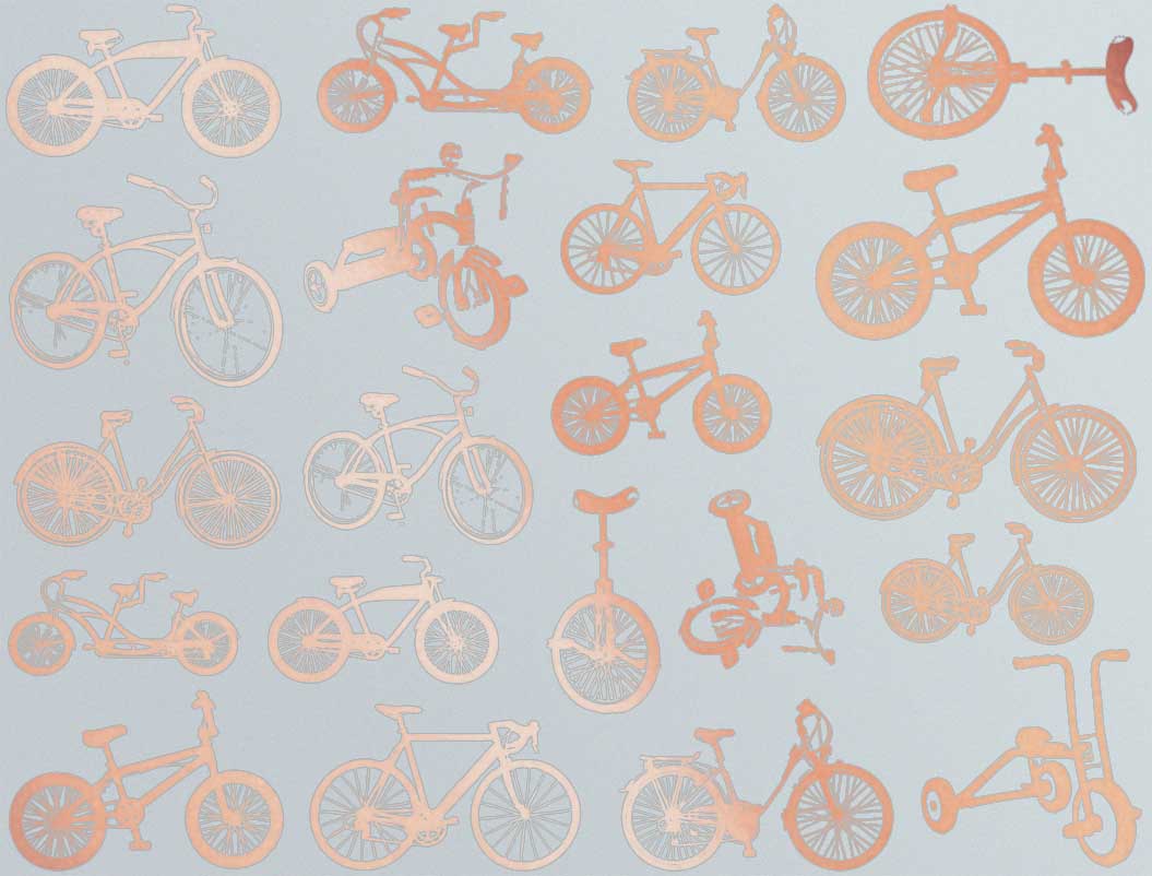 Petites Décalcomanies de vélo - Céramique Cône 017 - Verre fusionné - Émail