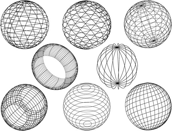 Geometric Sphere Decals - Cone 017 - Fused Glass 