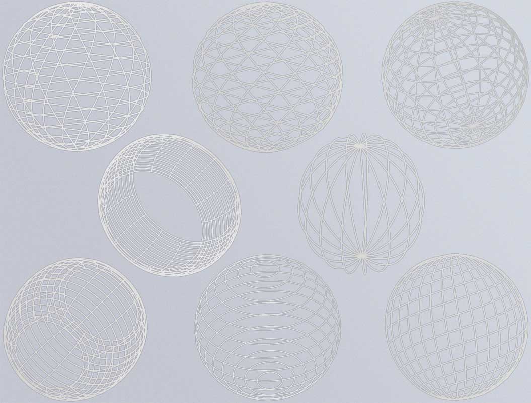Geometrische Kugelaufkleber - Keramikkegel 017 - Geschmolzenes Glas