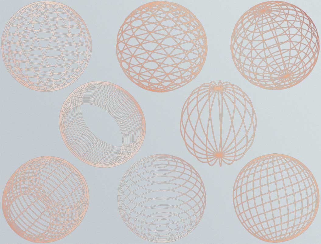 Geometrische Kugelaufkleber - Keramikkegel 017 - Geschmolzenes Glas