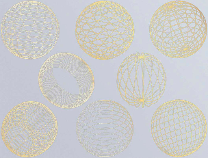 Geometrische Kugelaufkleber - Keramikkegel 017 - Geschmolzenes Glas