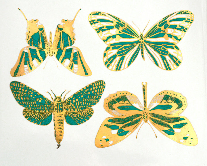 Grandes Décalcomanies Papillons - Céramique Cône 017 - Verre fusionné - Émail