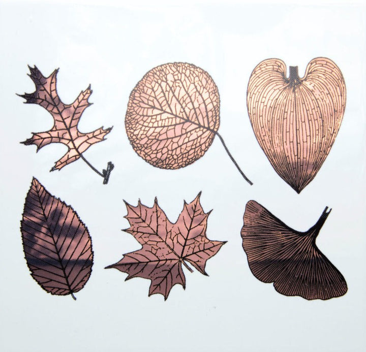 Large Leaf Decals - Cone 017 - Fused Glass 