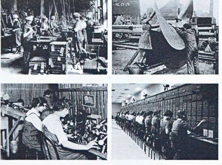 Historische Fotos von „Factory Girls“ – Nicht lebensmittelecht – Keramikkegel 017 – Geschmolzenes Glas