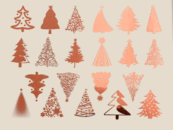 Weihnachtsbaumaufkleber - Glaswaren - Emaille