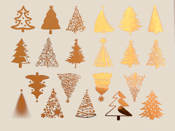 Weihnachtsbaumaufkleber - Glaswaren - Emaille