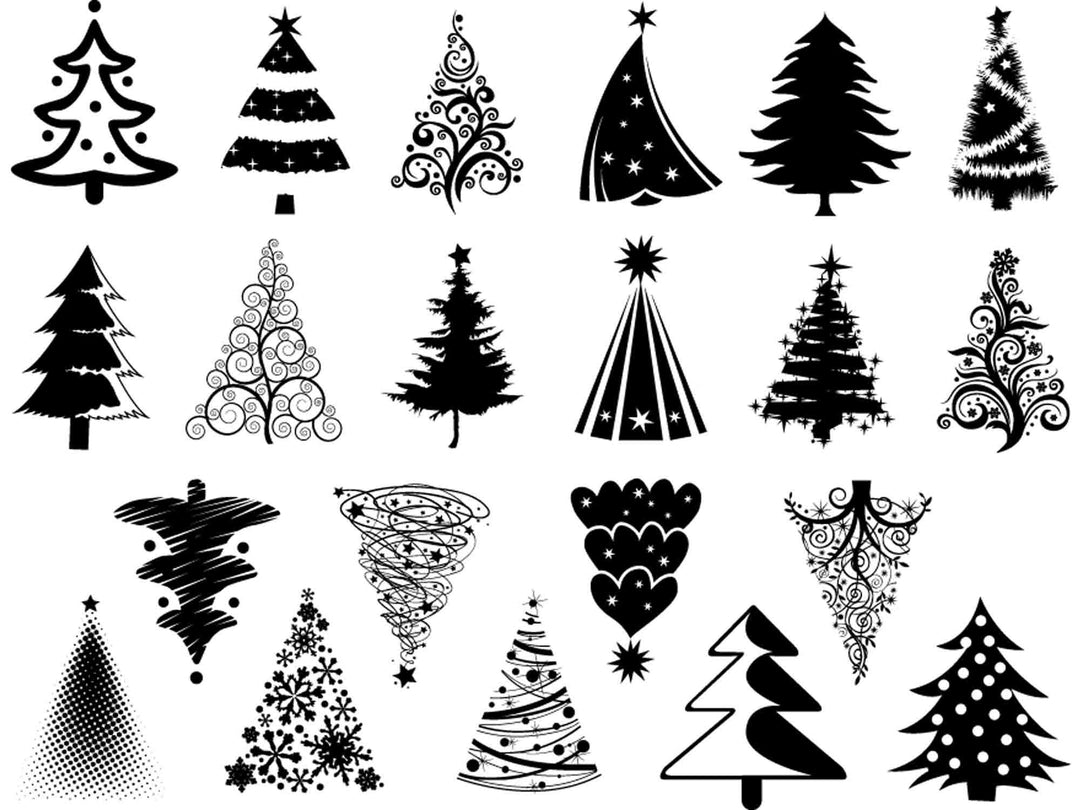 Décalcomanies pour Sapin de Noël - Céramique Cône 017 - Verre fusionné - Émail