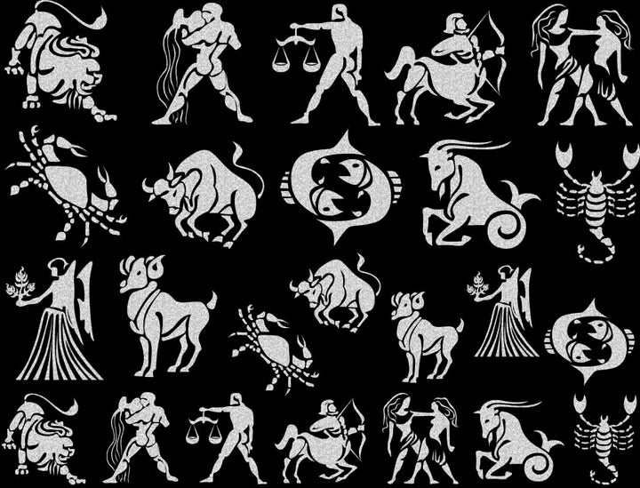 Décalcomanies Zodiaque Astrologique - Verrerie - Émail