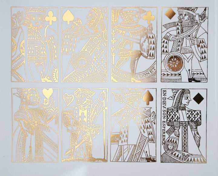 Antique Playing Card Decals - Cone 017 - Fused Glass 