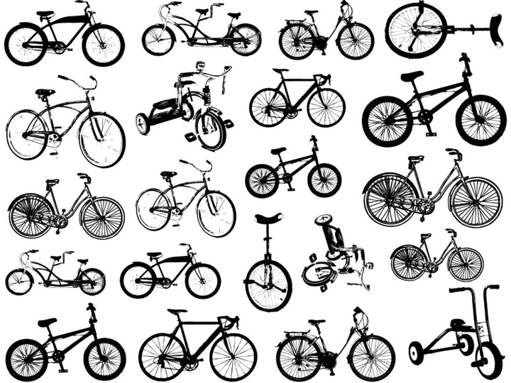 Petites Décalcomanies de vélo - Céramique Cône 017 - Verre fusionné - Émail