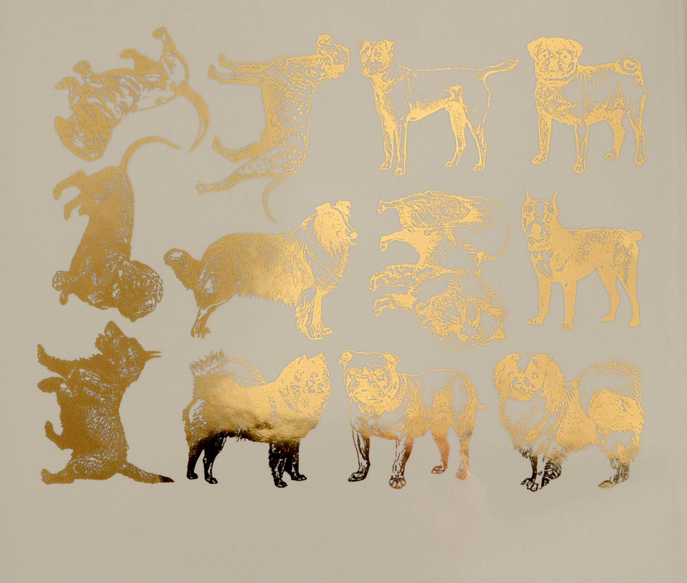 Dog Breed Decals - Cone 017 - Fused Glass 