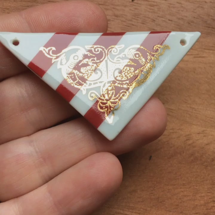 Décalcomanies décoratives de coins et de triangles - Céramique Cône 017 - Verre fusionné - Émail