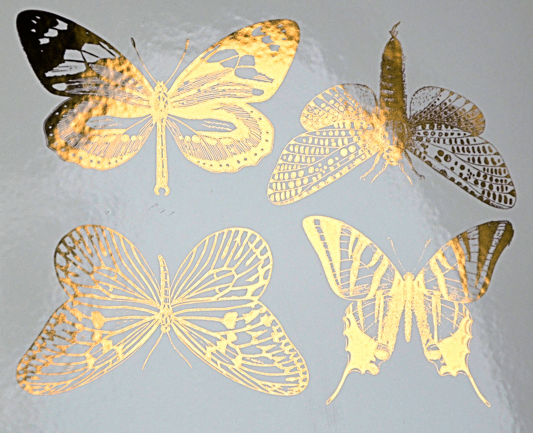 Grandes Décalcomanies Papillons - Céramique Cône 017 - Verre fusionné - Émail