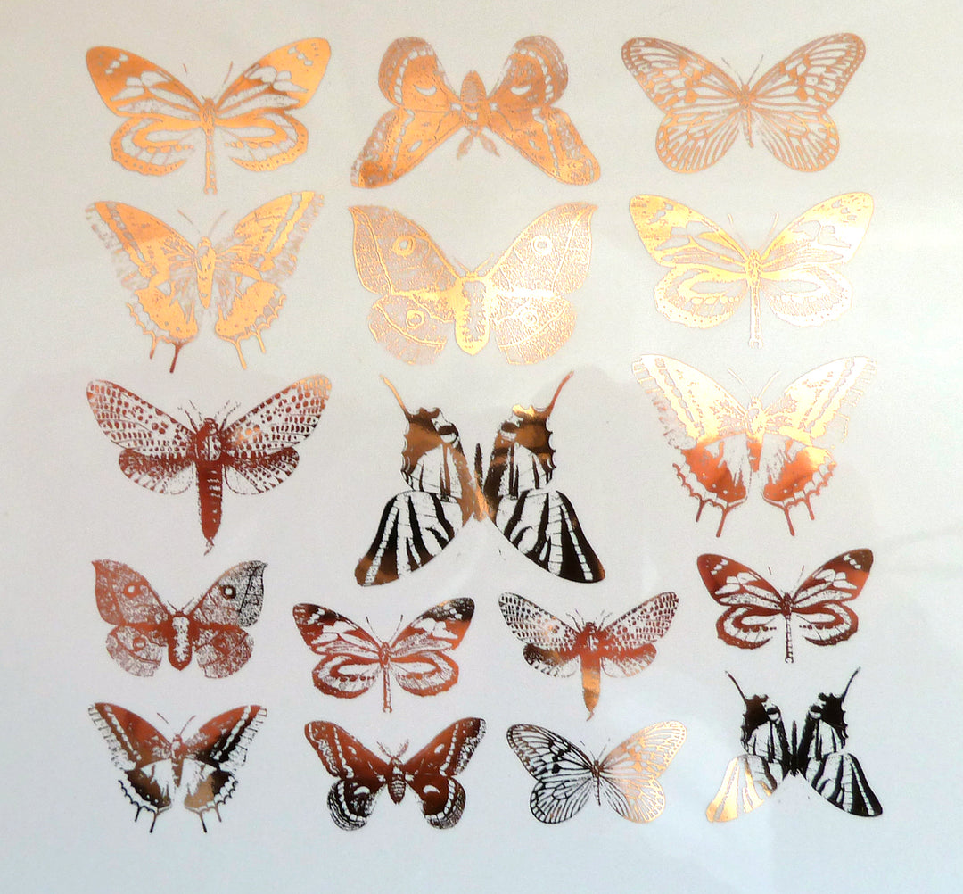 Petits Papillons Décalcomanies - Céramique Cône 017 - Verre Fusionné - Émail