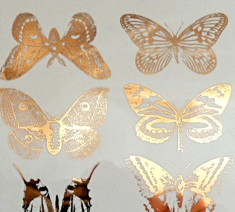 Small Butterflies Decals - Glassware - Cone 021 