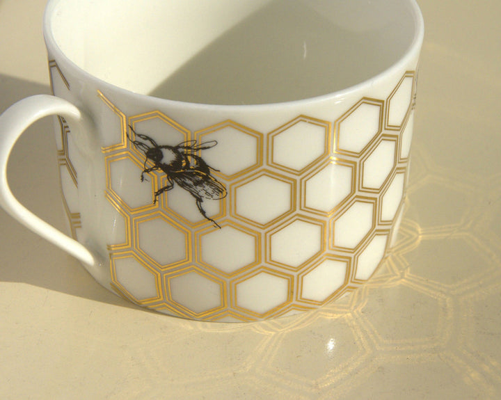 Décalcomanie à motif nid d'abeille - Céramique Cône 017 - Verre fusionné - Émail