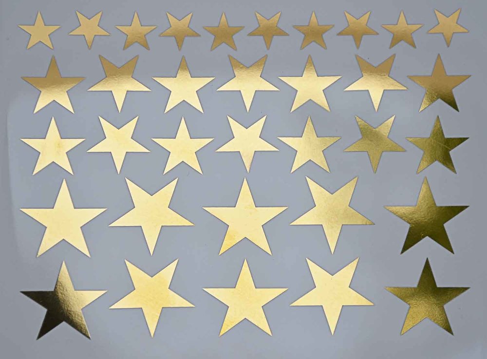 Solid Star Decals - Cone 017 - Fused Glass 