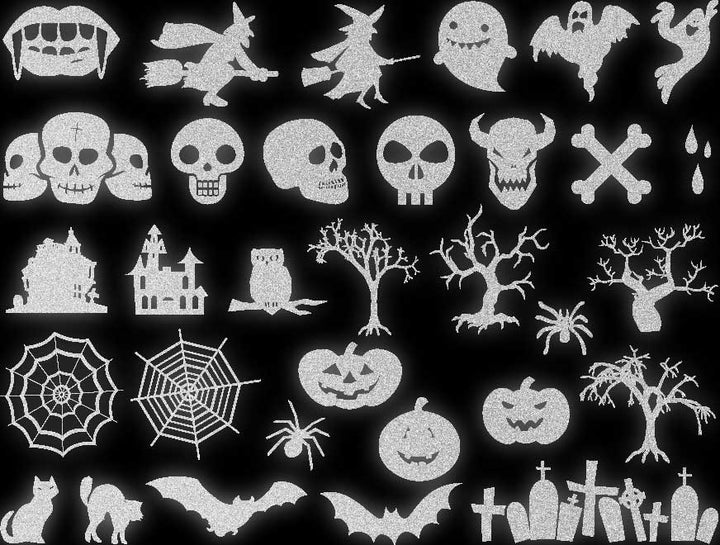 Décalcomanies d'Halloween - Céramique Cône 017 - Verre fusionné - Émail