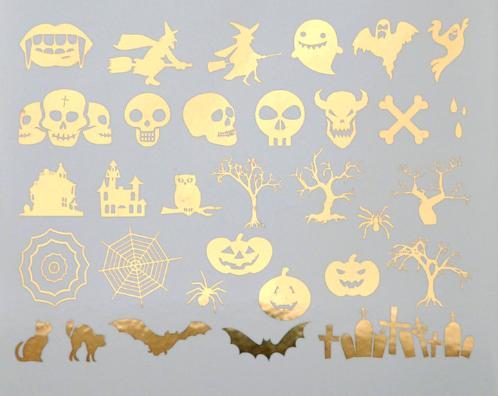 Décalcomanies d'Halloween - Céramique Cône 017 - Verre fusionné - Émail