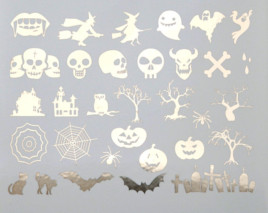 Décalcomanies d'Halloween - Céramique Cône 017 - Verre fusionné - Émail