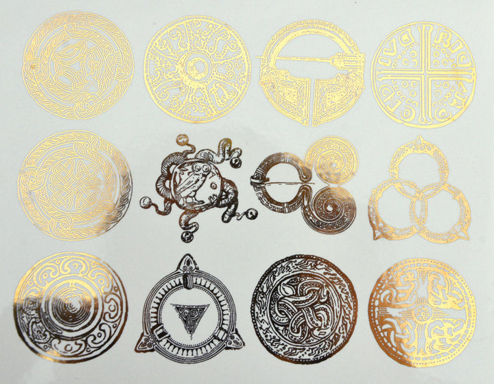 Antique Celtic Decals - Cone 017 - Fused Glass 