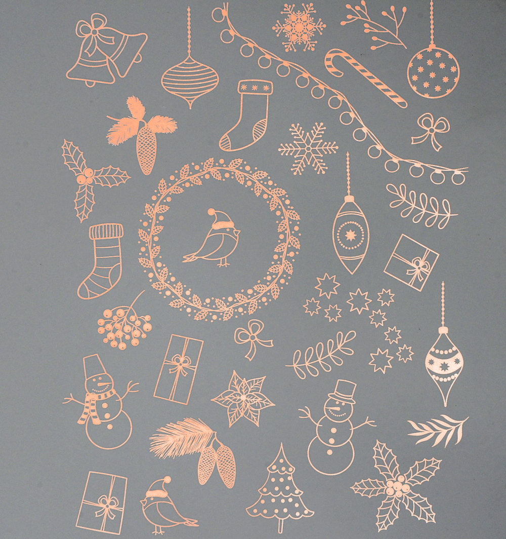 Christmas Trimming Decals - Cone 017 - Fused Glass 