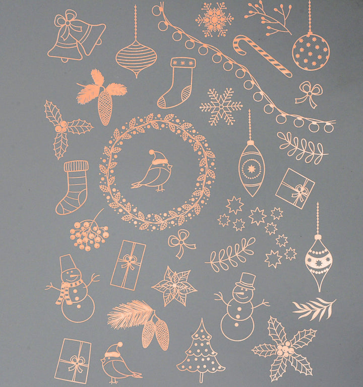 Christmas Trimming Decals - Cone 017 - Fused Glass 