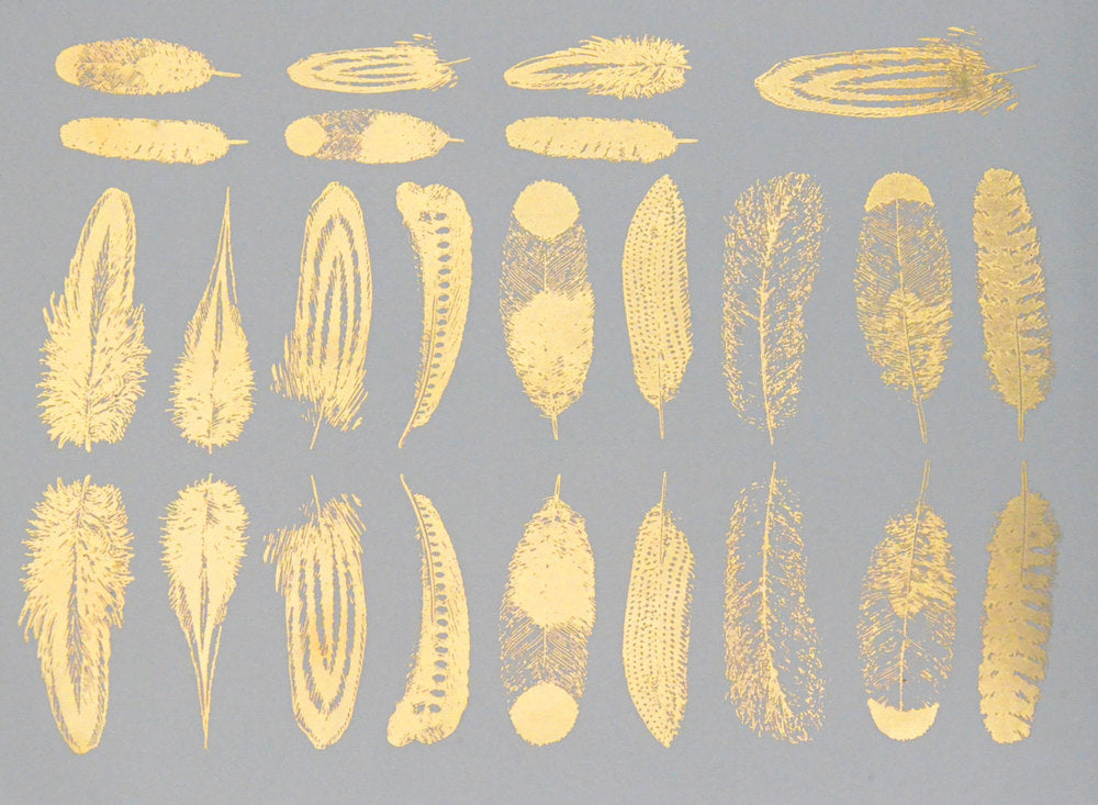 Small Feather Decals - Cone 017 - Fused Glass 