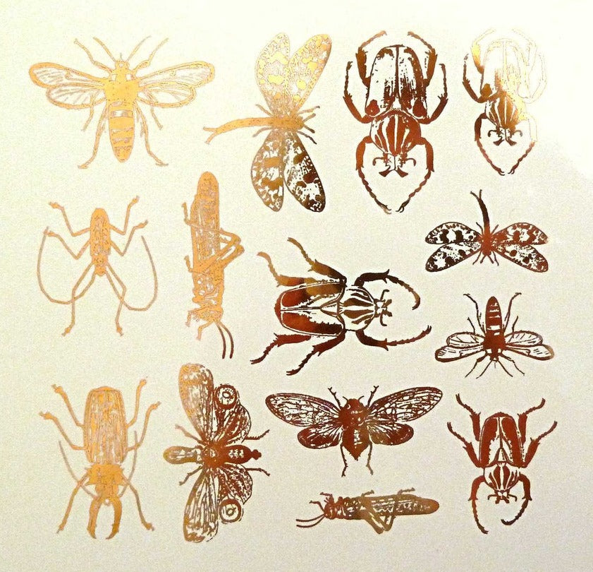 Mixed Insect Decals  - Cone 017 - Fused Glass 