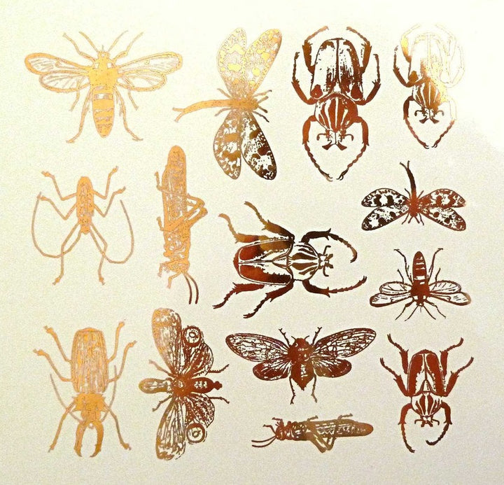 Mixed Insect Decals  - Cone 017 - Fused Glass 