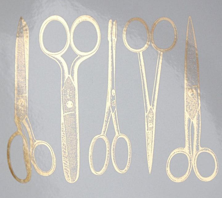 Antique Scissor Decals - Ceramic Cone 017 - Fused Glass - Enamel