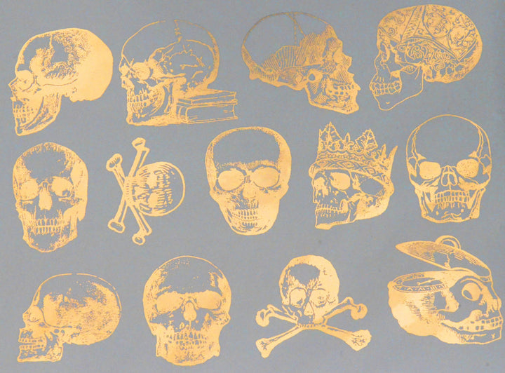 Vintage Skull Decals - Glassware - Cone 021 