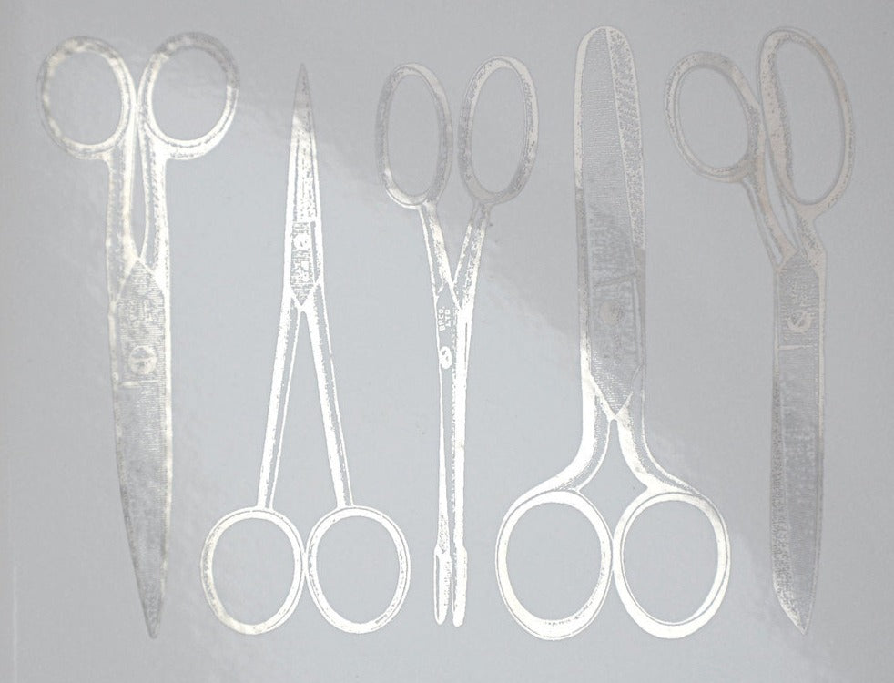 Antique Scissor Decals - Ceramic Cone 017 - Fused Glass - Enamel