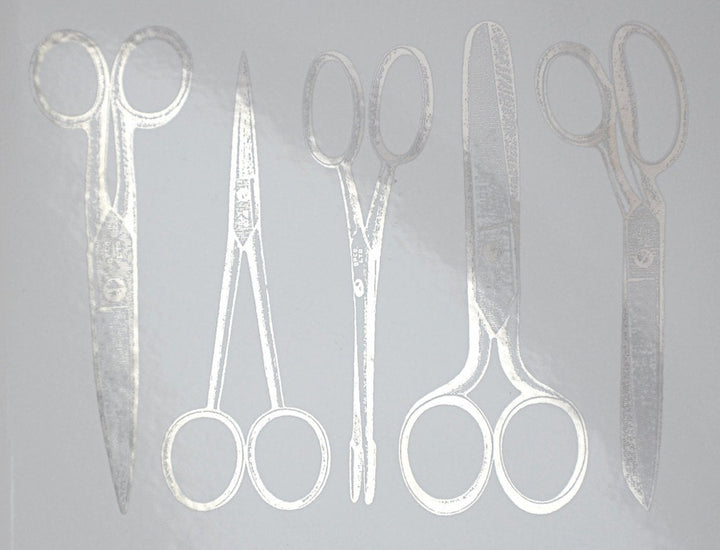 Antique Scissor Decals - Ceramic Cone 017 - Fused Glass - Enamel