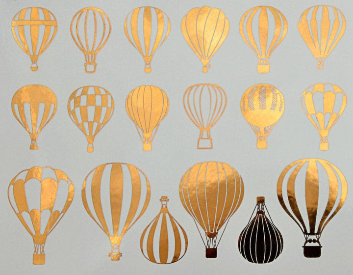 Heißluftballon-Aufkleber - Keramikkegel 017 - Geschmolzenes Glas