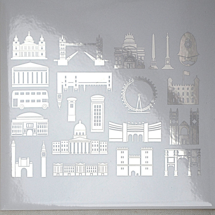 Décalcomanies Monuments de Londres - Céramique Cône 017 - Verre fusionné - Émail