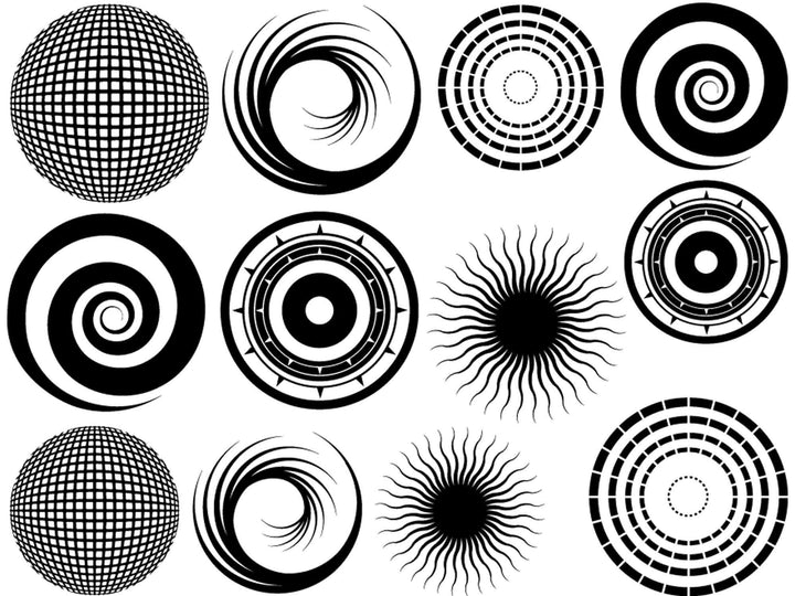 Grand Cercle #2 Décalcomanies - Céramique Cône 017 - Verre Fusionné - Émail