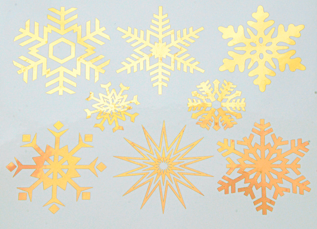 Grandes Décalcomanies Flocons de Neige - Verrerie - Émail
