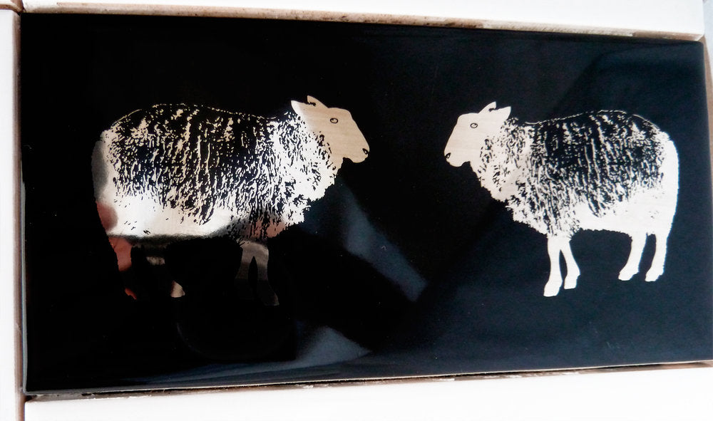 Vintage Sheep Decals  - Cone 017 - Fused Glass 