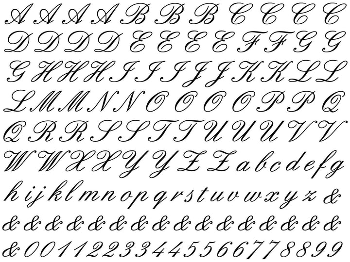 Cursive Adcs Cursive Alphabet Decals - Ceramic Cone 017 - Fused Glass - Enamel ...