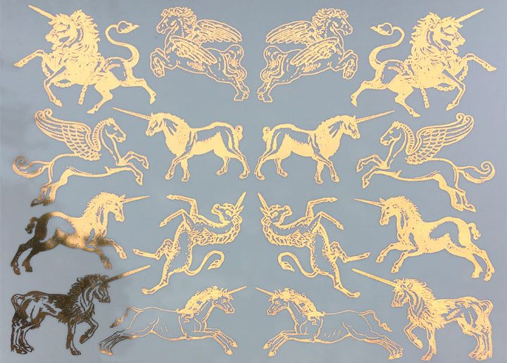 Unicorn Decals - Cone 017 - Fused Glass 