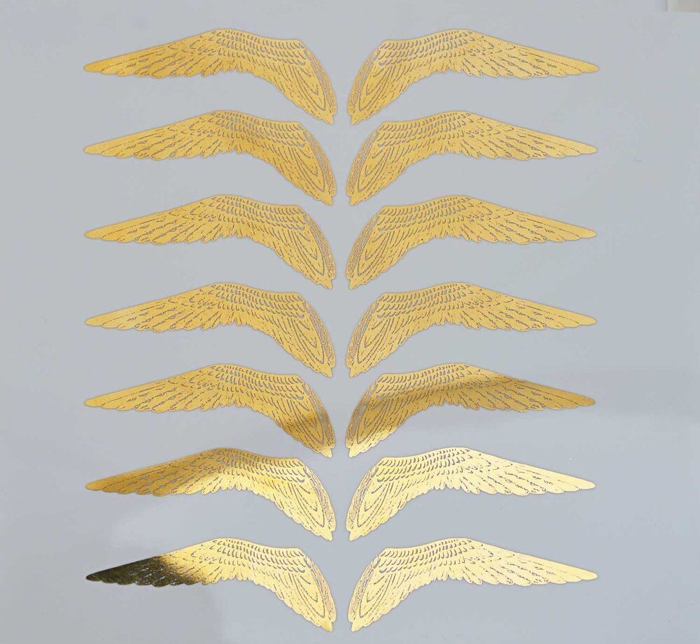 Wing Decals - Cone 017 - Fused Glass 